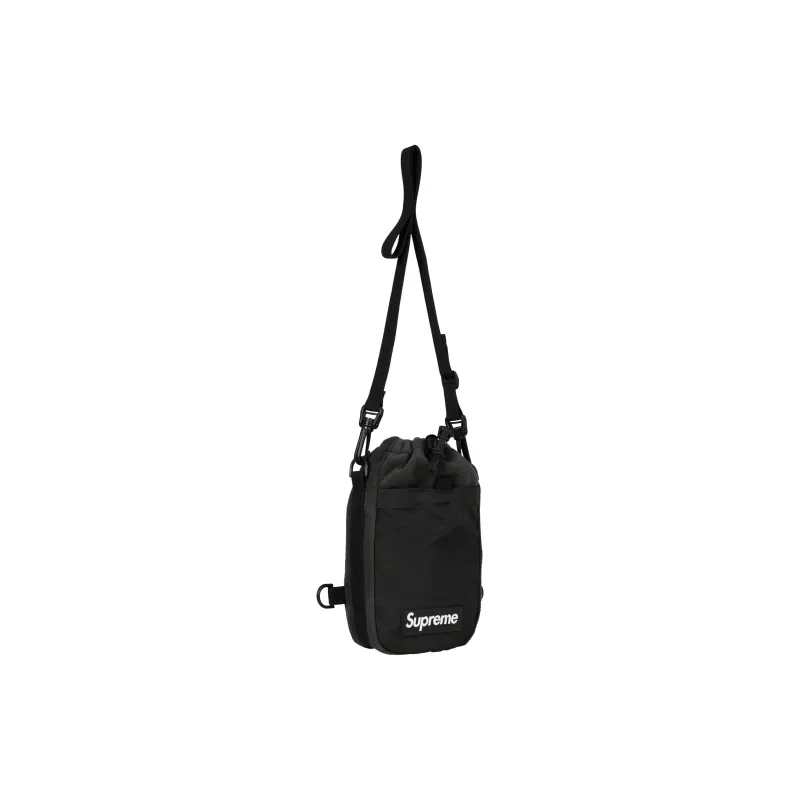 Supreme POLARTEC Collaboration Wool Shoulder Bag, Crossbody Bag Unisex Black-1