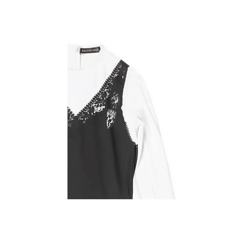 Balenciaga FW22 Slip Dresses Women's Black-4