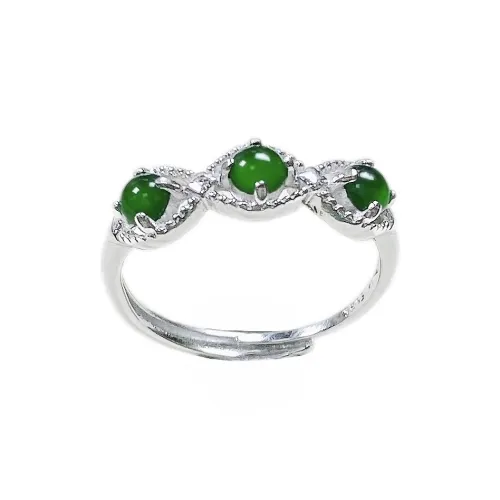 PUPAN Ice Glutinous Jadeite Rings Women's