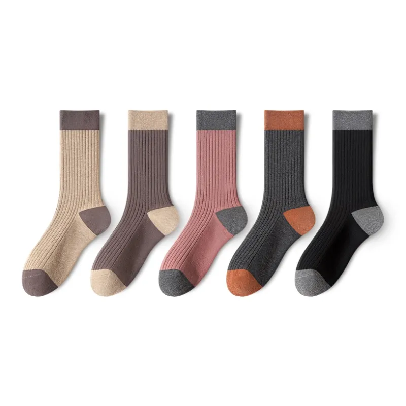 YINSHILIANGPIN Mid Calf Socks Women's 5 Pack-15