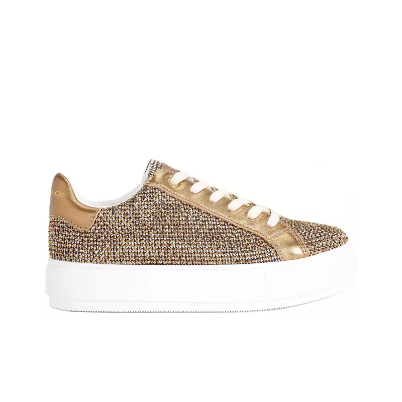 Kurt Geiger London Laney Low Top Skateboard Shoes Women's Gold-1
