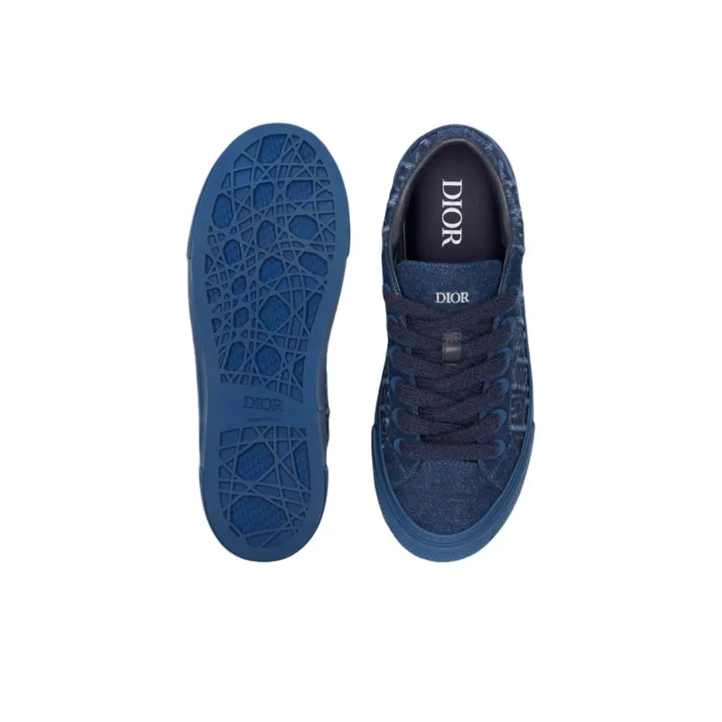DIOR B33 Platform Shoes Low Top Skateboard Shoes Men's Blue-1