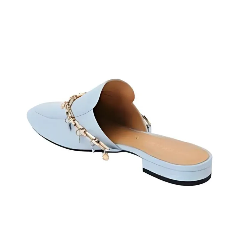 STELLA LUNA Wrap-toe Slippers Women's Blue-4