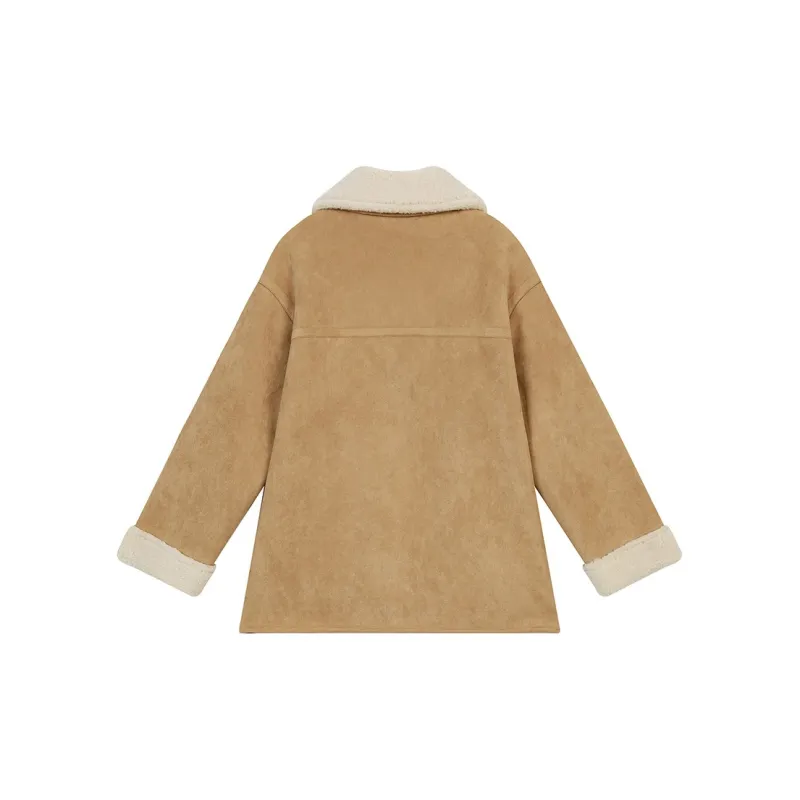 ELF SACK Puffer Jacket Women's Vintage Beige Yellow-1