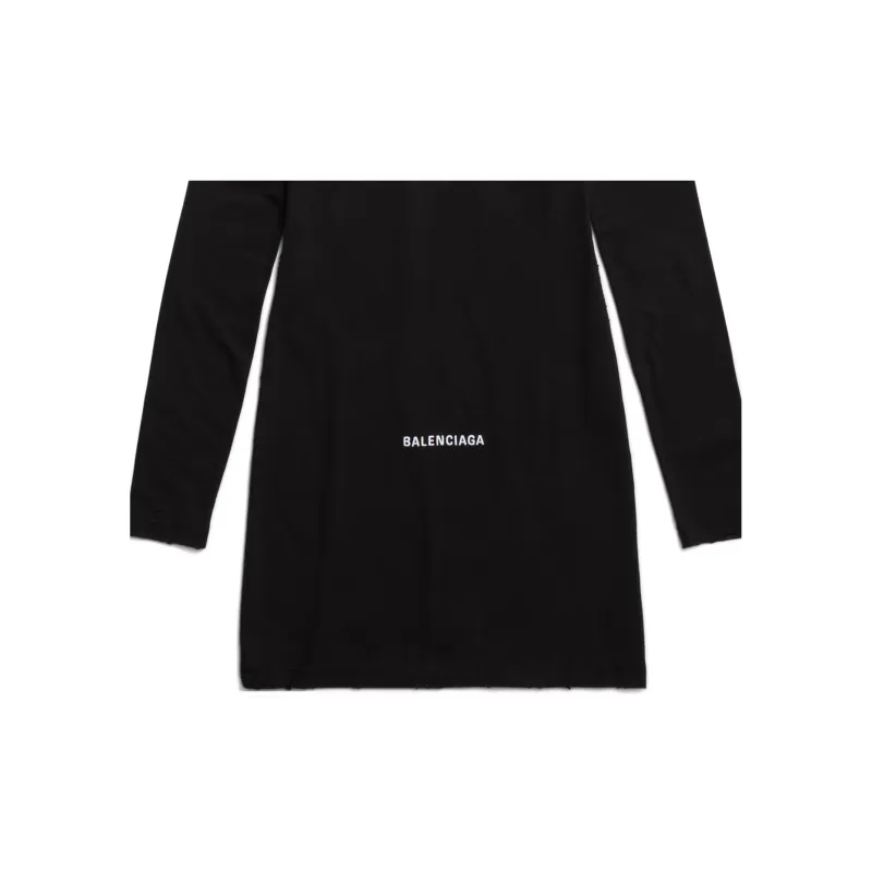 Balenciaga FW24 Long-Sleeved Dresses Slim Fit Women's Black-4