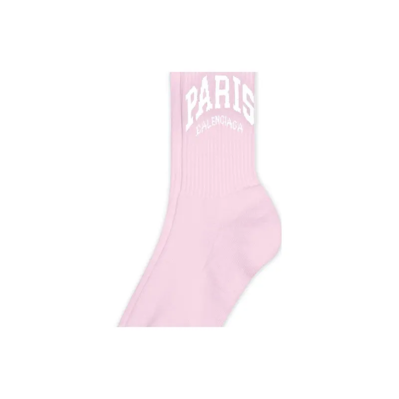 Balenciaga SS23 Knee-High Socks Regular Fit Women's 1 Pack Pink-4
