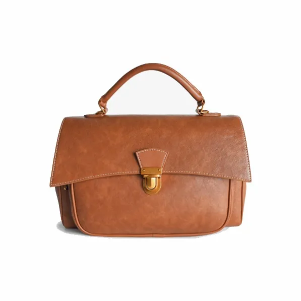 GELANNI Polyurethane Backpack Regular Women's Brown-3