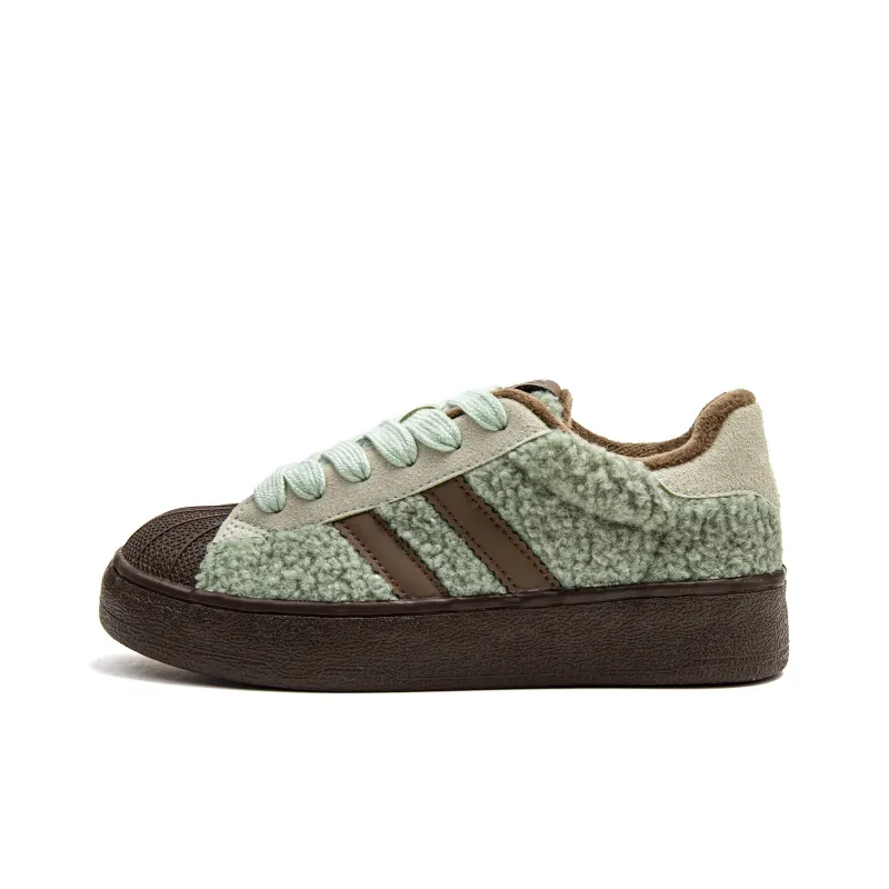 STAE Warm Anti-Slip And Wear-Resistant Low-Top Skateboard Shoes Women's Box Included-7