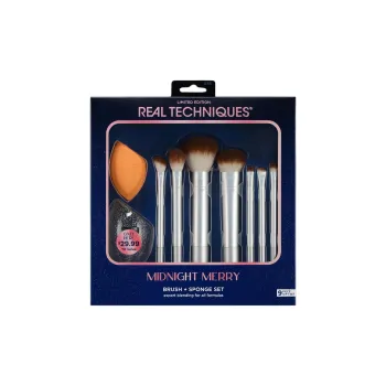 Real Techniques Midnight Happy Sponge Make-up Tools Set Of 9