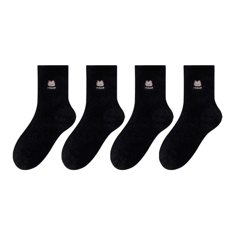 MIIOW Trend Party Series Mid Calf Socks Women's 4 Pack-14