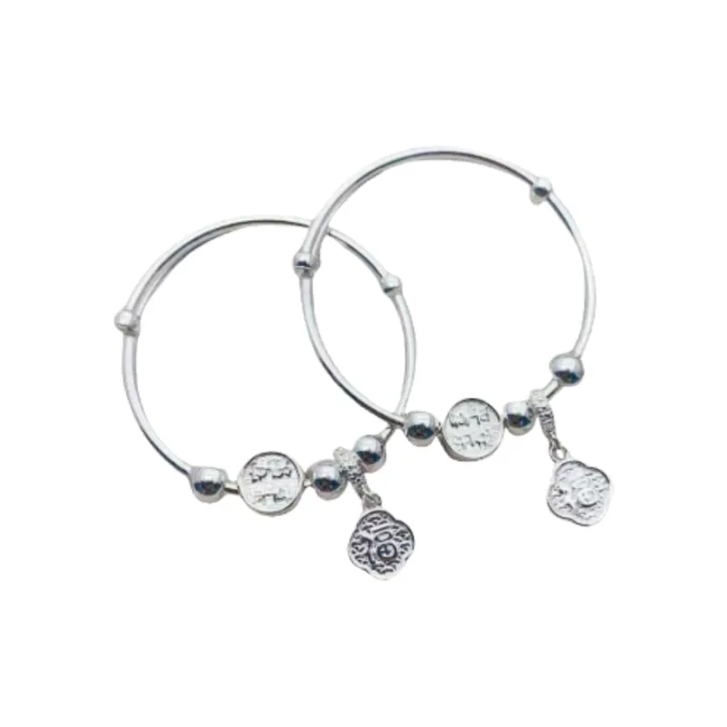 NSAOT 999 Fine Silver Sterling Silver Bracelets Kids'-0