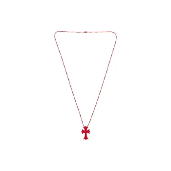 Chrome Hearts Brass Silicone Necklaces Unisex Red