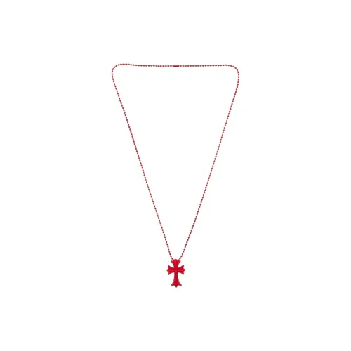 Chrome Hearts Brass Silicone Necklaces Unisex Red