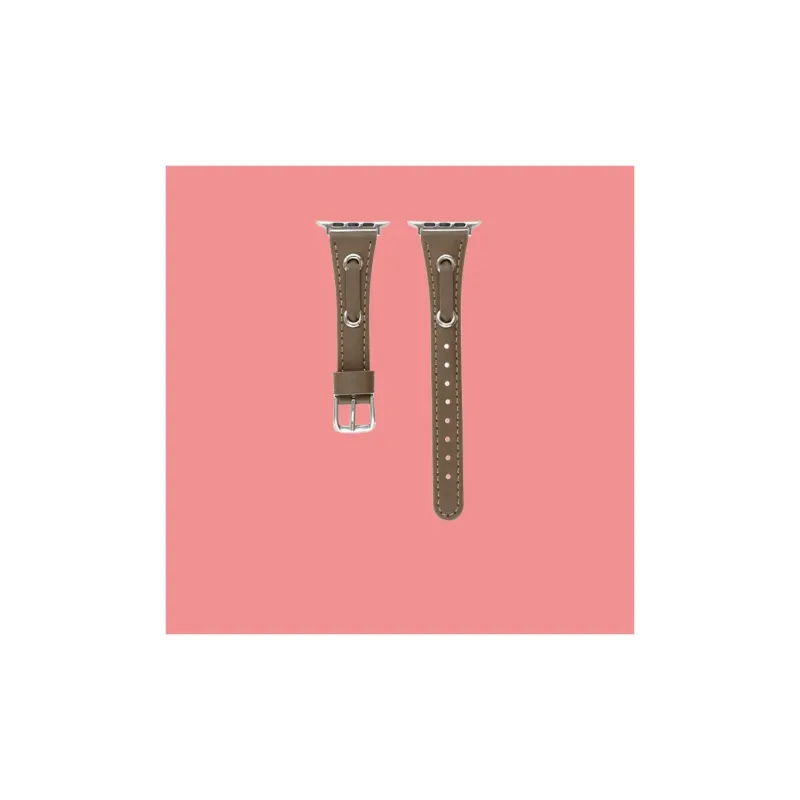CHRROTA Compatibility S10 Apple Watch Iwatch10/876 New Arrival 18 Head Plain Weave Leather Strap Watch Bands-1