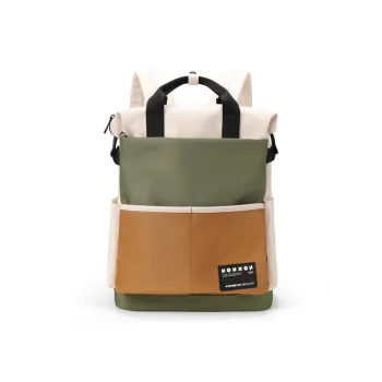 NOXXON Nylon Backpack Unisex Olive Green/Maillard Style Color