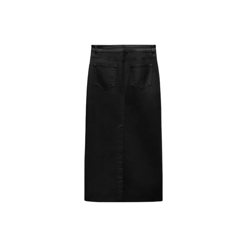 ZARA ZW Series Casual Long Skirts Women's Black-1