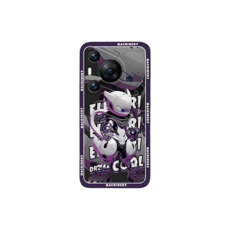 Cuttlefish Grid TPU Material Cute Cartoon Phone Case Compatibility Huawei Pura70/60/50/40/30/Pro-10