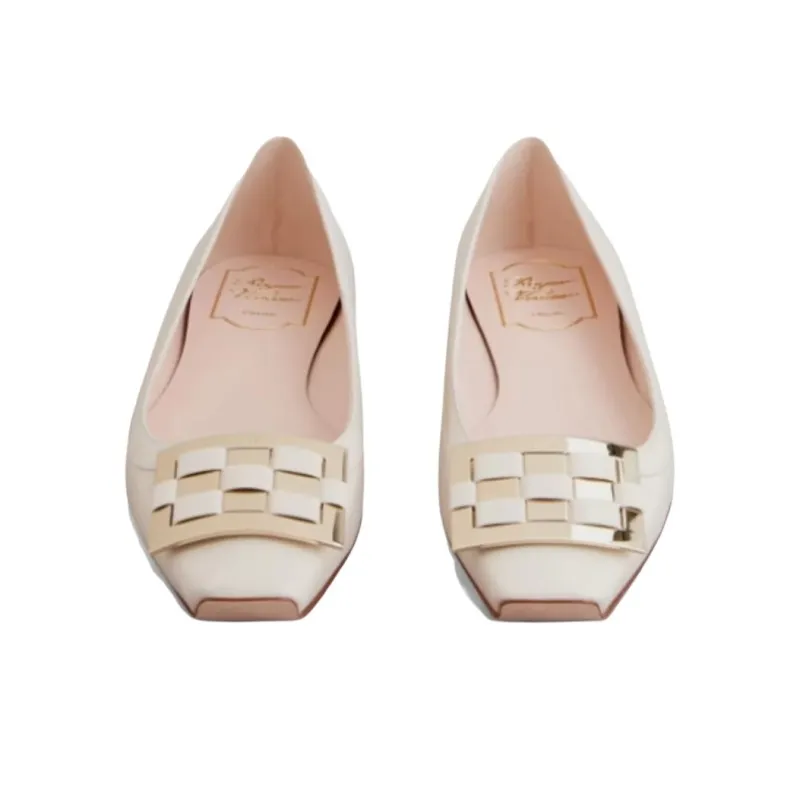 Roger Vivier Trompette Casual Single Shoes Women's Cream-3