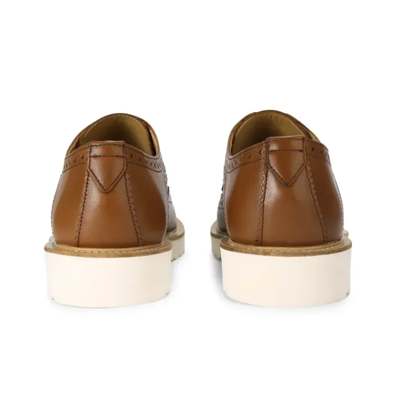 Kurt Geiger London Bank Brogue Casual Shoes Men's Brown-4