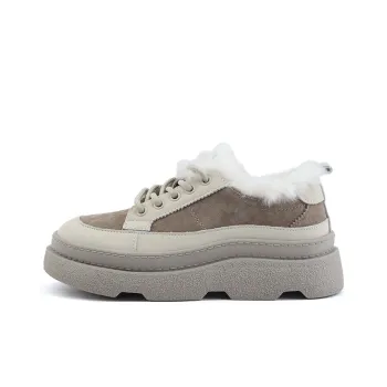 CENTRAL&KITTY Warm Low Top Casual Shoes Women's Gray