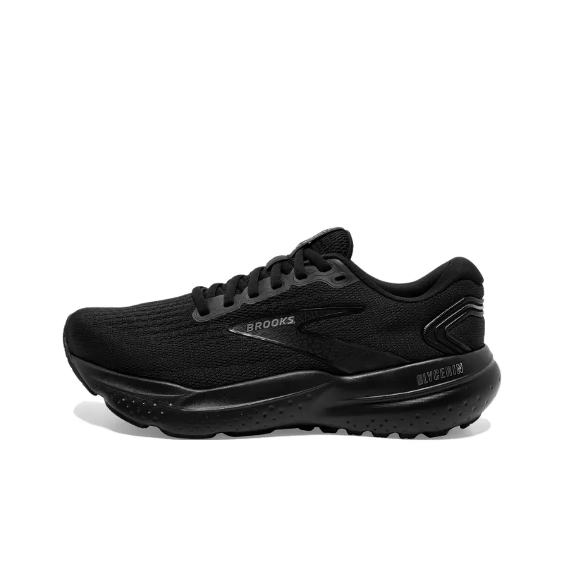 Brooks Glycerin 21 Anti Slip Wear Resistant Low Top Casual Running Shoes Women's Black-0