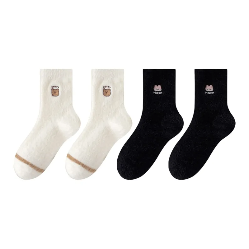 MIIOW Trend Party Series Mid Calf Socks Women's 4 Pack-12