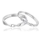 999 Fine Silver Sparkling Galaxy Couple Ring (1 Pair)