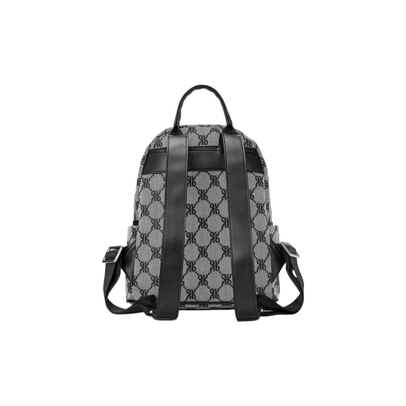 ROBERTA DI CAMERINO Fabric Backpack Regular Unisex Black/Brown-3
