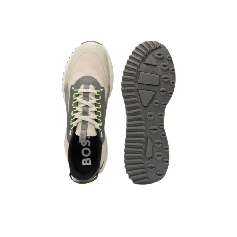 HUGO BOSS Low Top Casual Shoes Men's Beige-4