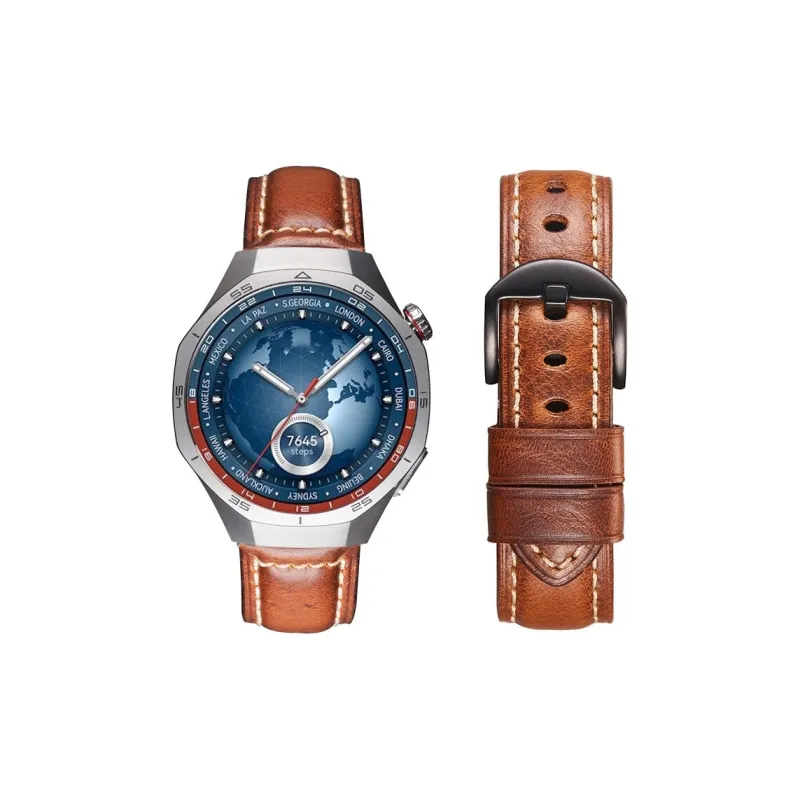 IBOANN Watch Band Huawei Compatibility Cowhide Leather Material-7