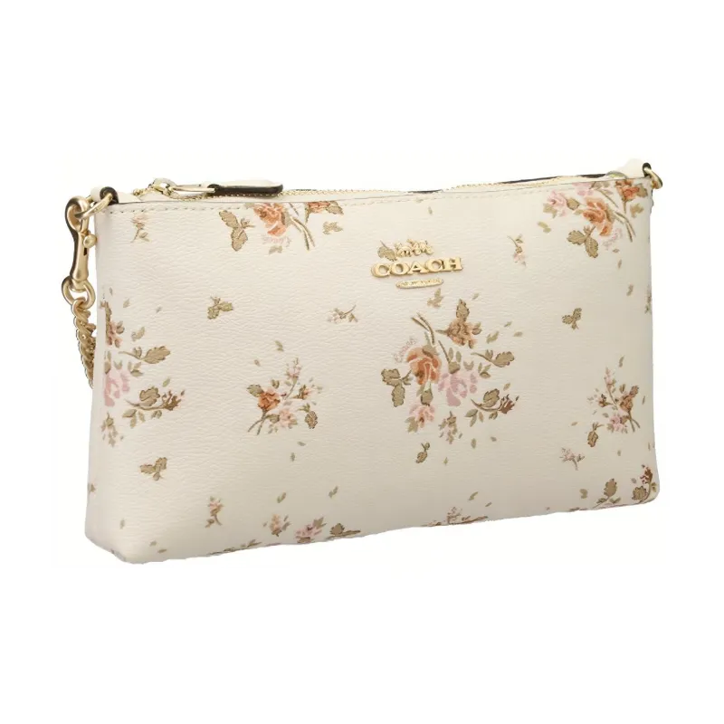 COACH Zip Top Crossbody Cow Leather Pillow Bag Shoulder Bag Crossbody Bag Small Size Women's Ecru-1