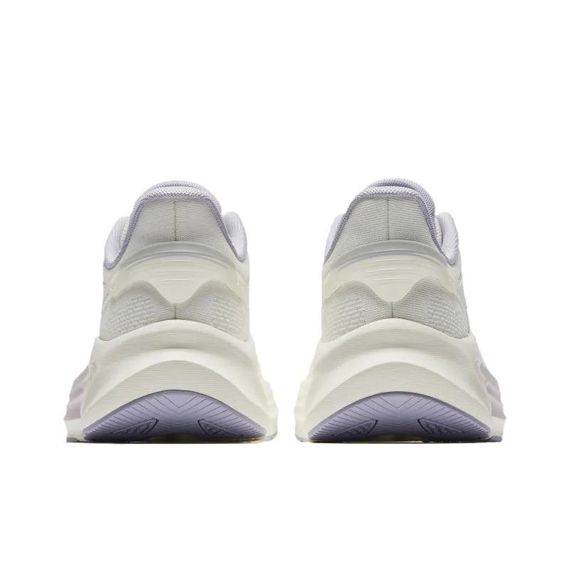 Anta Cushioning Anti-Slip And Wear-Resistant Height Increasing Low-Top Running Shoes Women's White Purple-4