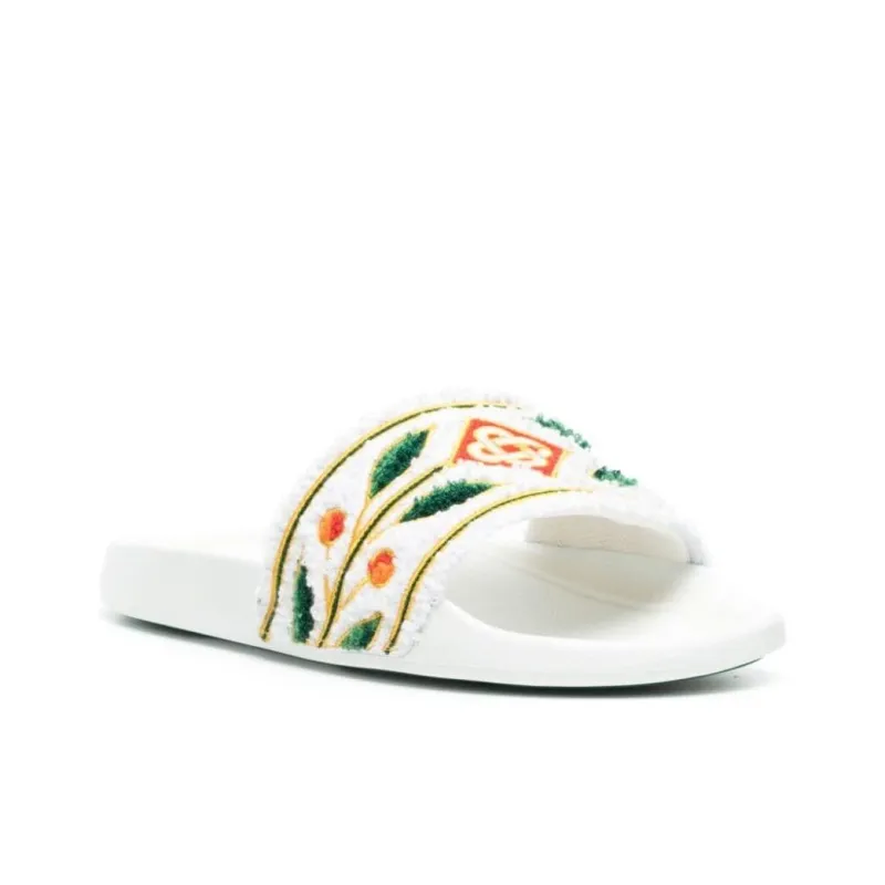 CASABLANCA Slide Slippers Men's White-2