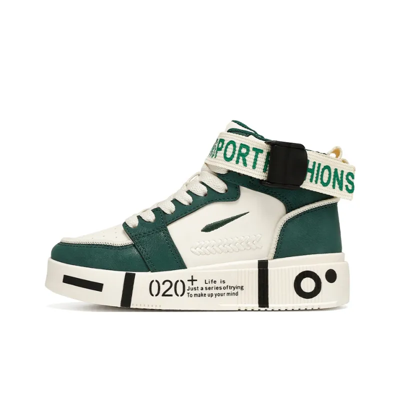 SOURCE Anti Slip And Wear Resistant Balance Coverage High Top Skateboard Shoes Unisex-2