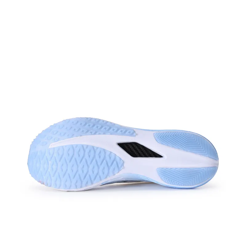 XINGHUOLI Cushioning Anti Slip And Wear Resistant Low Top Full Length Carbon Plate Running Shoes Unisex Celestial Blue-7