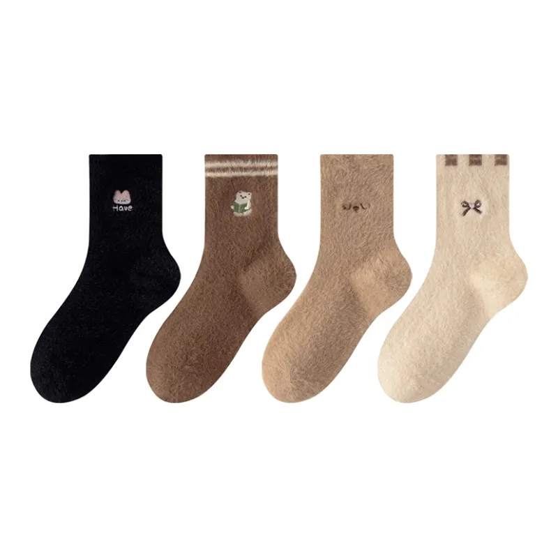 MIIOW Trend Party Series Mid Calf Socks Women's 4 Pack-7