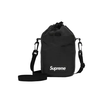 Supreme POLARTEC Collaboration Wool Shoulder Bag, Crossbody Bag Unisex Black