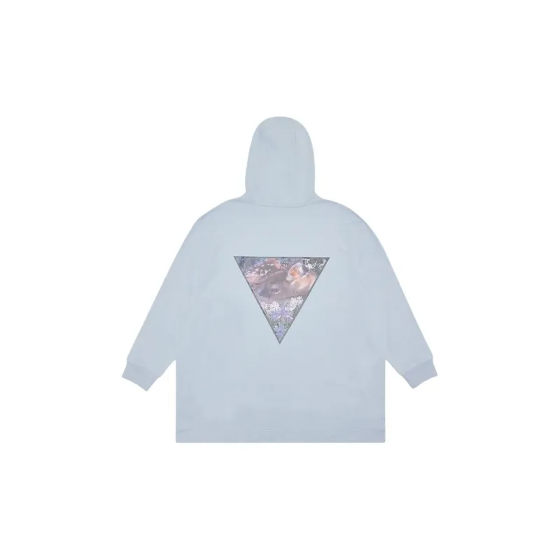 Burberry Aurore Deer Print Oversized Hoodie 'Pale Blue'-1