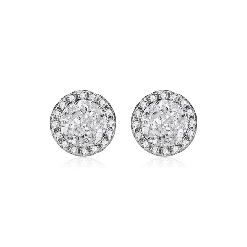 ICEGANG S925 Sterling Silver Stud Earrings Unisex-0