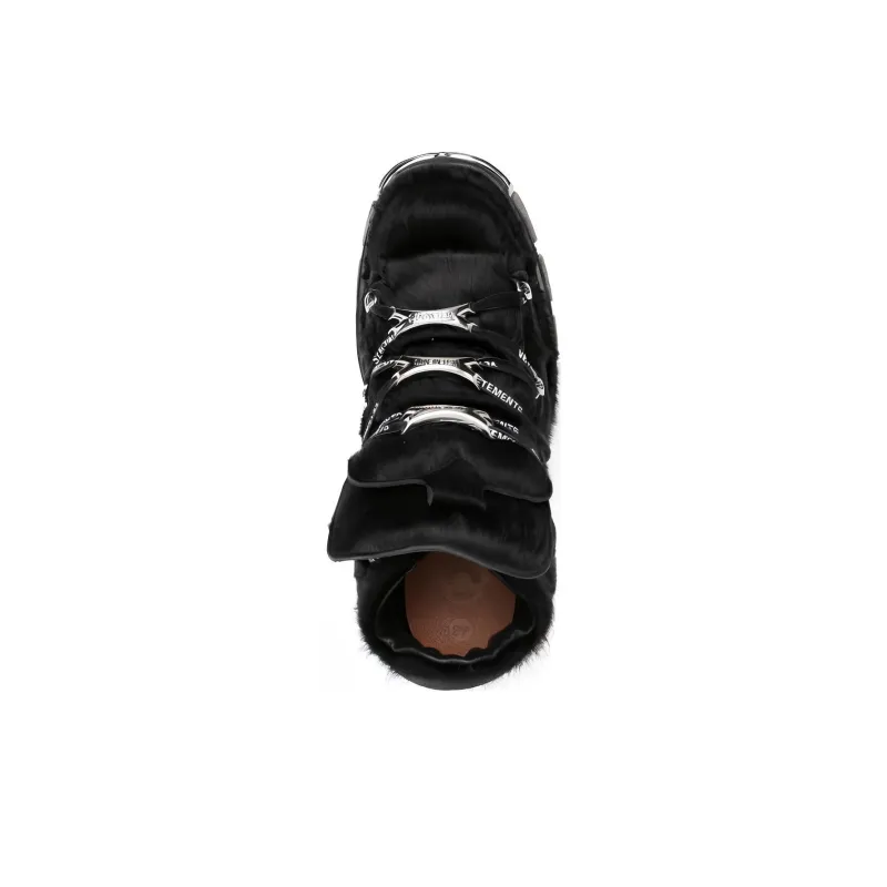 Vetements High-Top Skateboard Shoes Men's Black-4