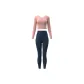 Barbie Pink Long-Sleeved+Sperm Whale Blue Pants