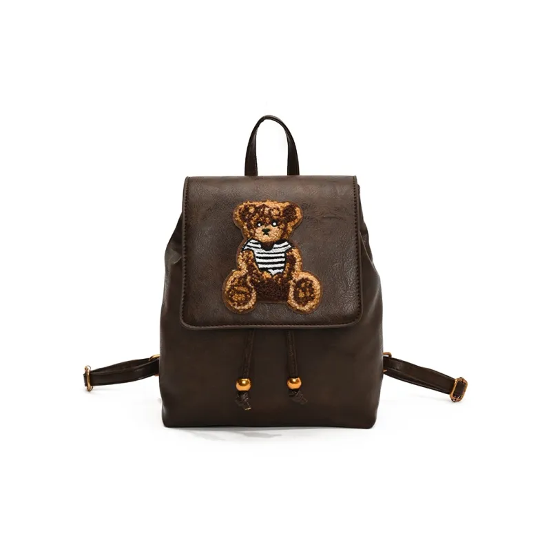 SUN ERATH&U PU Backpack Regular Women's Black/Brown/Coffee/Khaki-9