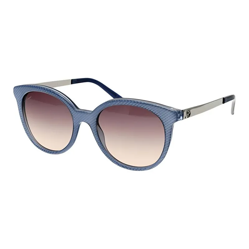 GUCCI Acetate Oval Sunglasses Women's Blue-0