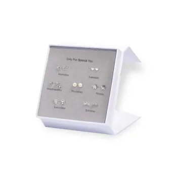 ETAHLOVE Alloy Stud Earrings Women's Couple Date Confession To Girlfriend Birthday Surprise Anniversary