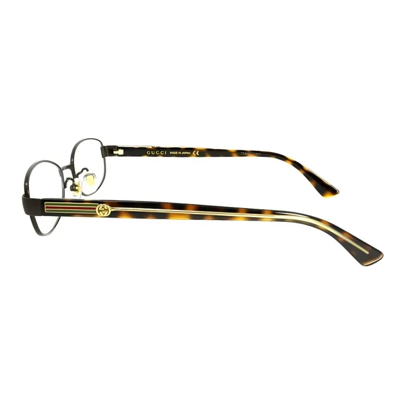 GUCCI Titanium Irregular Shape Optical Frame Women's Black-2