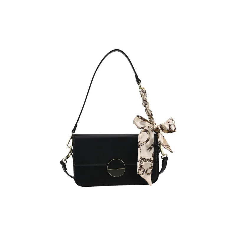 Yalu PU Crossbody Bag, Shoulder Bag Regular Women's Black/Khaki/Brown/Floral Black-2