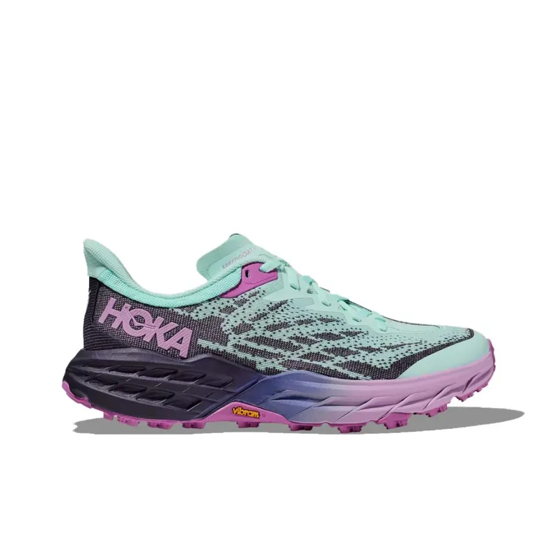 HOKA ONE ONE Speedgoat 5 Anti Slip Wear Resistant Low Top Running Shoes Women's Blue Purple-1