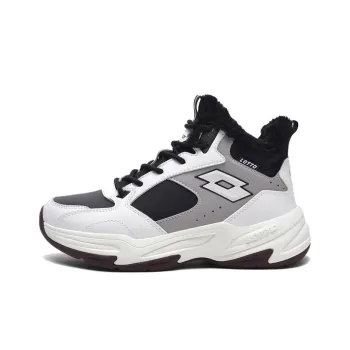 LOTTO Slip Resistant Warm Mid Top Casual Shoes Women's Black White