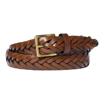 UNIQLO Cow Leather Belts Unisex Umber/Black Width  3CM
