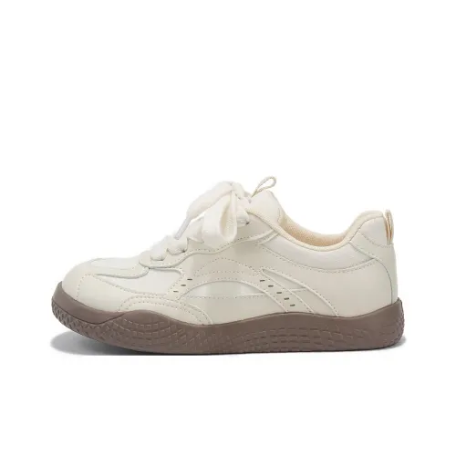 Binya Lightweight Low Top Skateboard Shoes Women's Beige